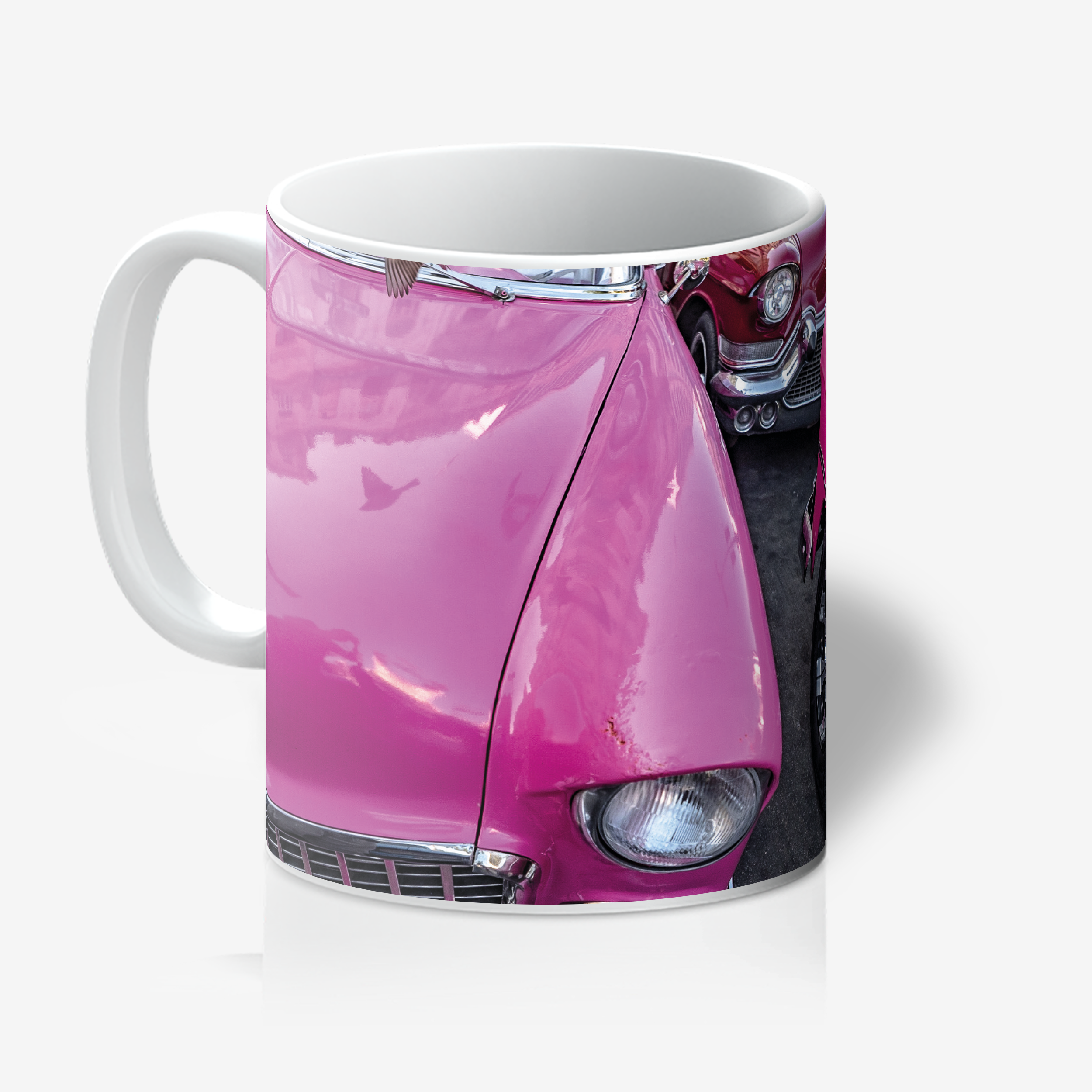 Taza Blanca "Pink Flamingo"
