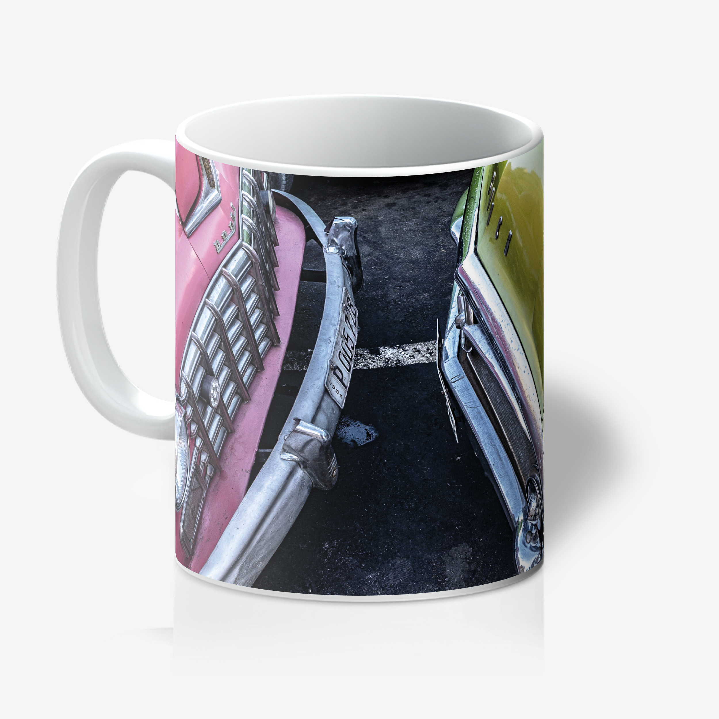 Taza Blanca " Cara a cara"