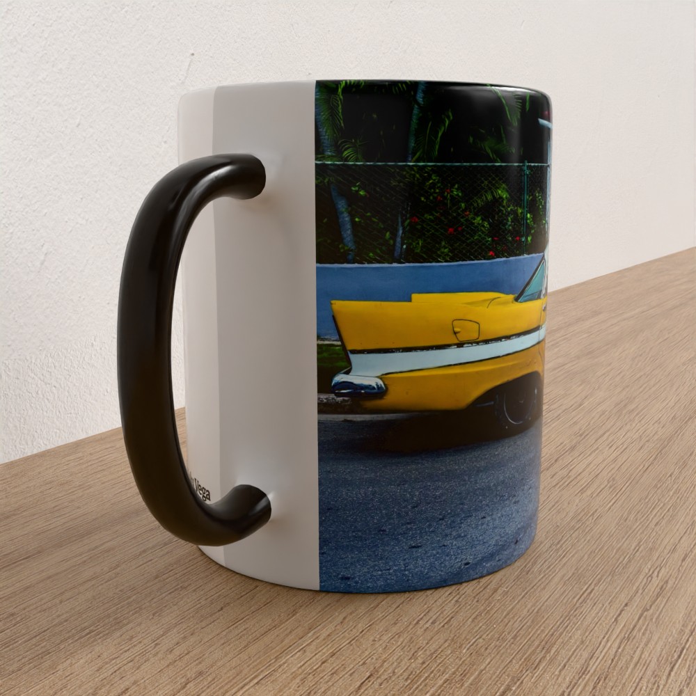 Taza con asa e interior de color Negro "Fury 59" - Imagen 3