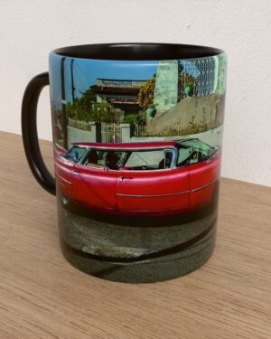 Taza con asa e interior de color Negro "Caddy 59"