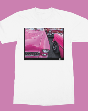 Camiseta Unisex de color Blanco "Pink Flamingo"