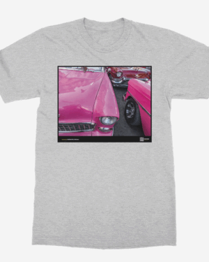 Camiseta Unisex de color Gris Claro "Pink Flamingo"
