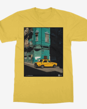 Camiseta Unisex de color Amarillo "Moskvich"