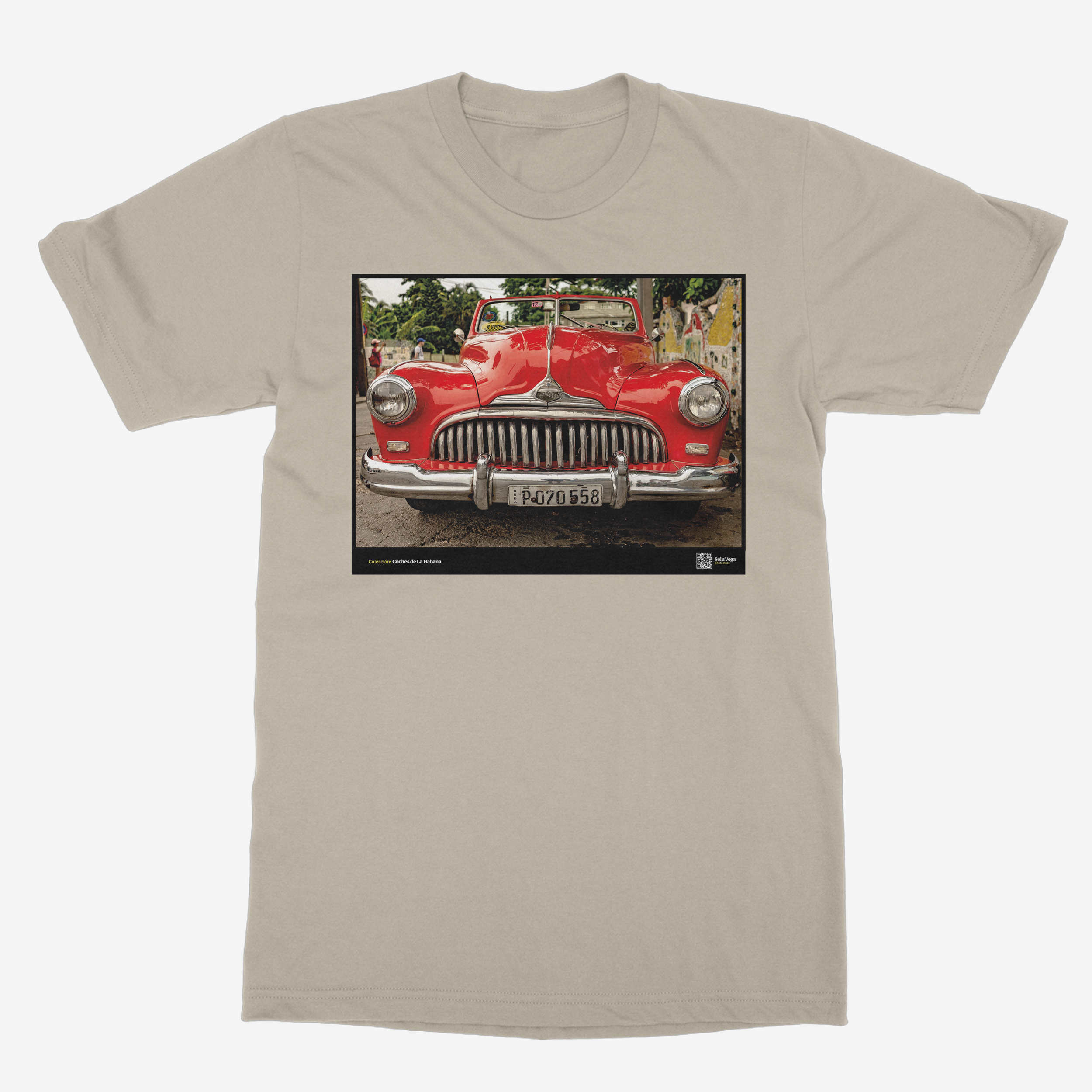 Camiseta Unisex de color Beige "Boca Ballena"
