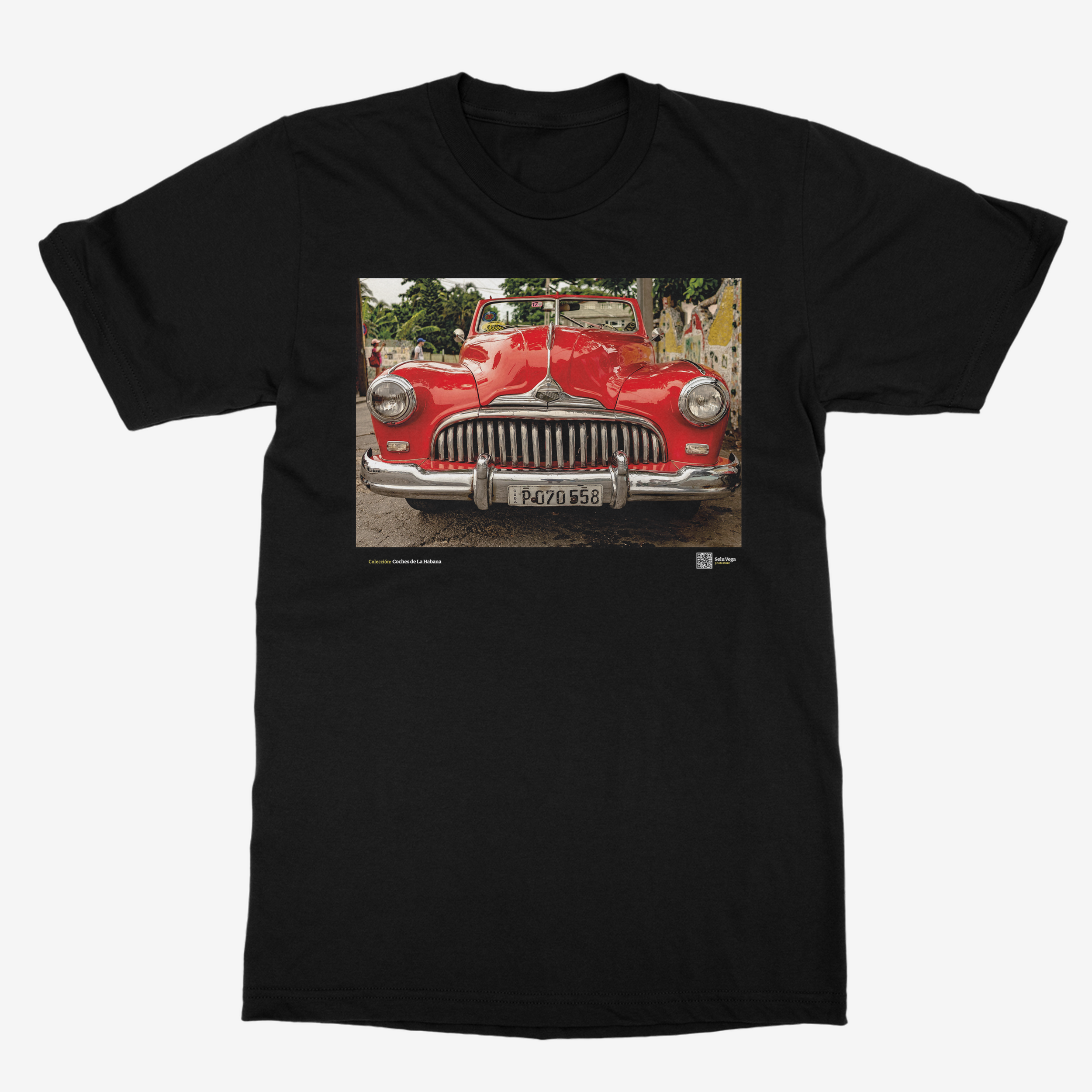 Camiseta Unisex de color Negro "Boca Ballena"
