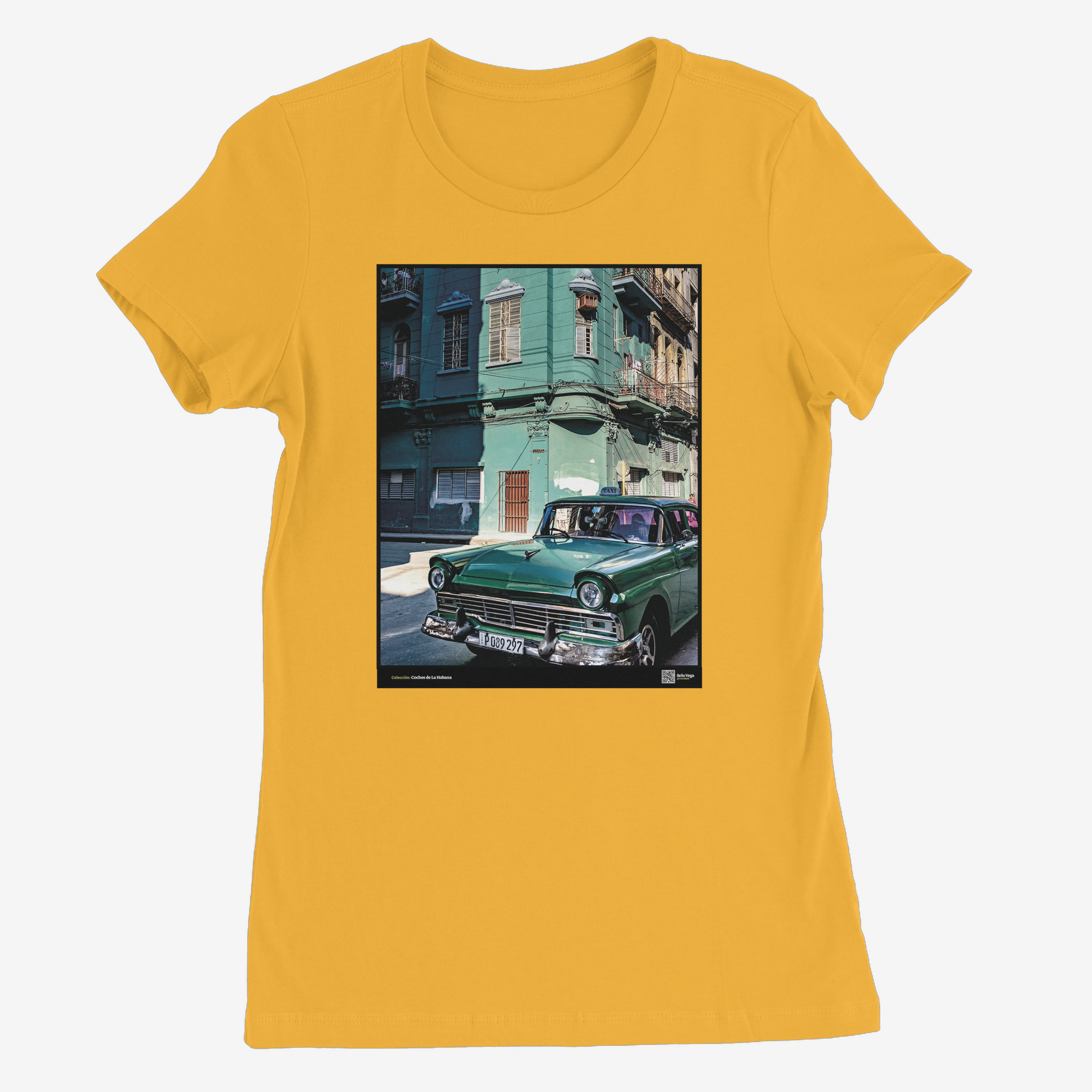 Camiseta Mujer de color Amarillo "Fairlane"