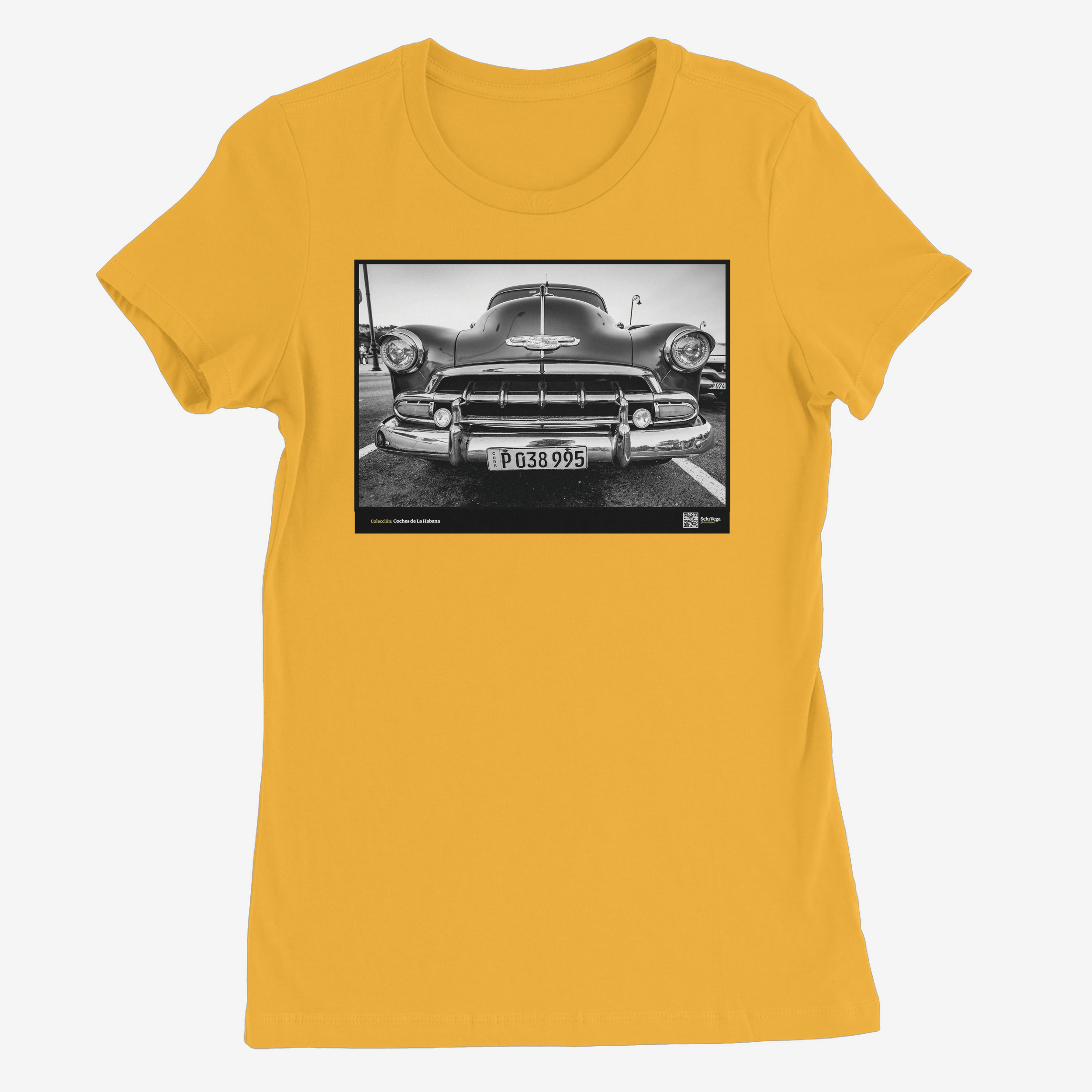 Camiseta Mujer de color Amarillo "Fourteeth"