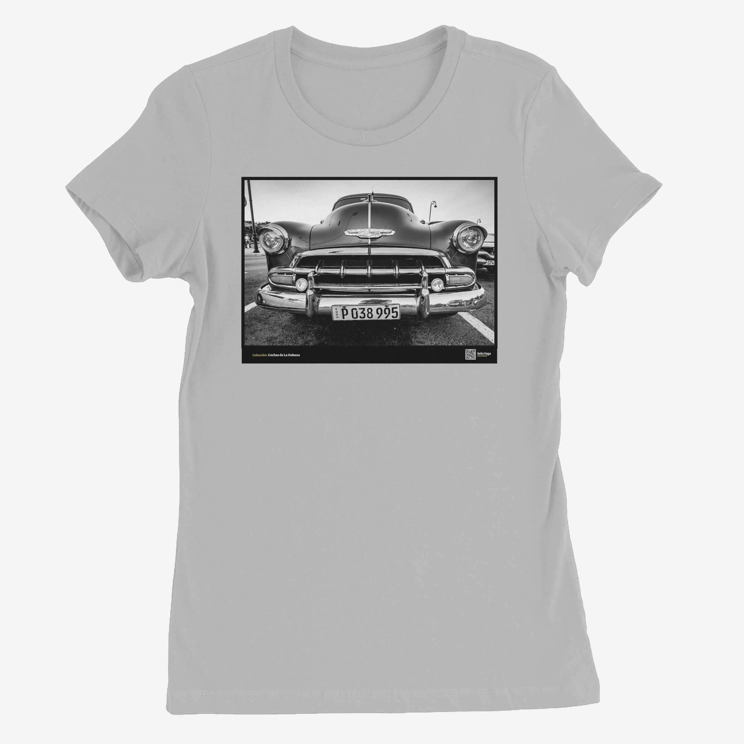 Camiseta Mujer de color Gris Claro "Fourteeth"