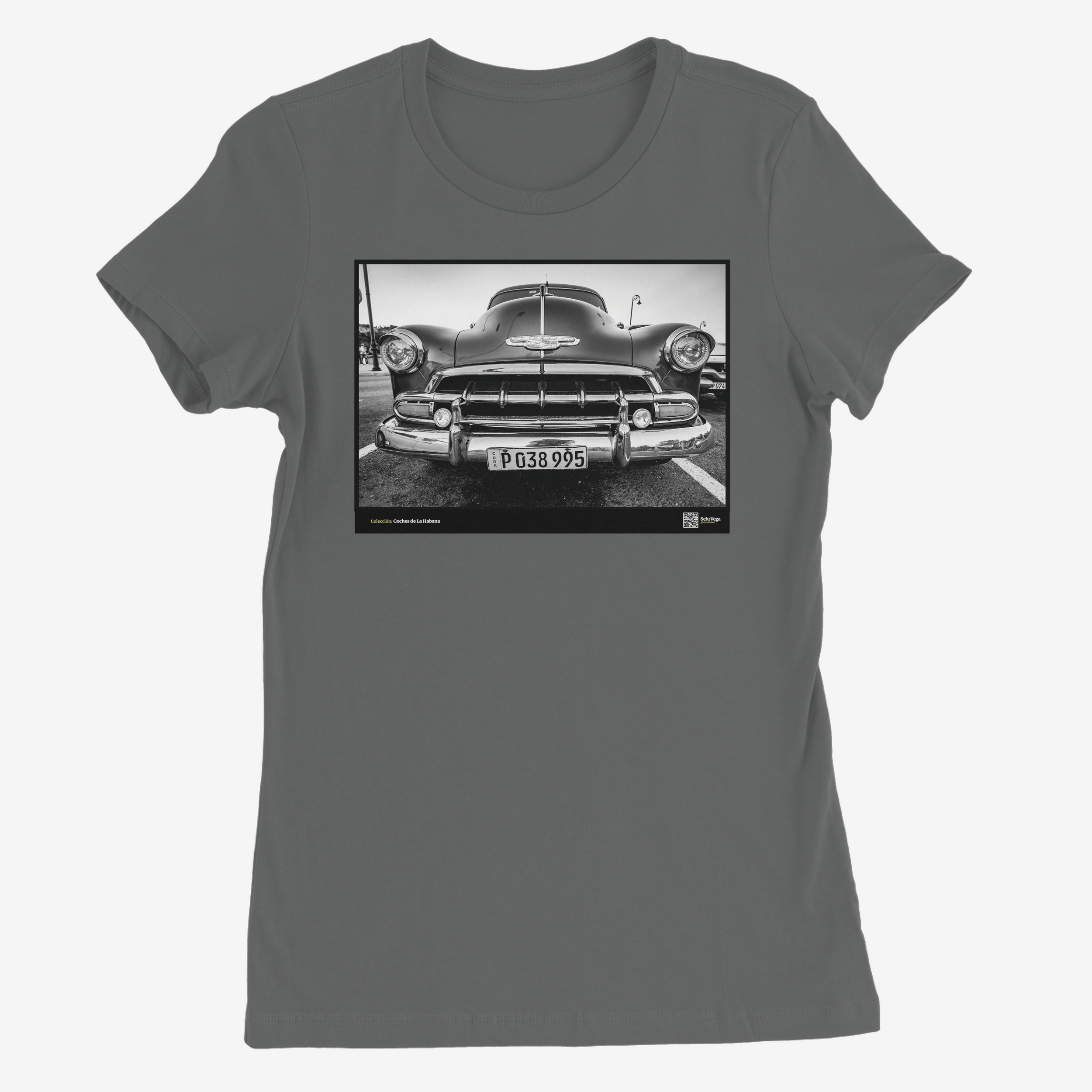 Camiseta Mujer de color Gris Oscuro "Fourteeth"