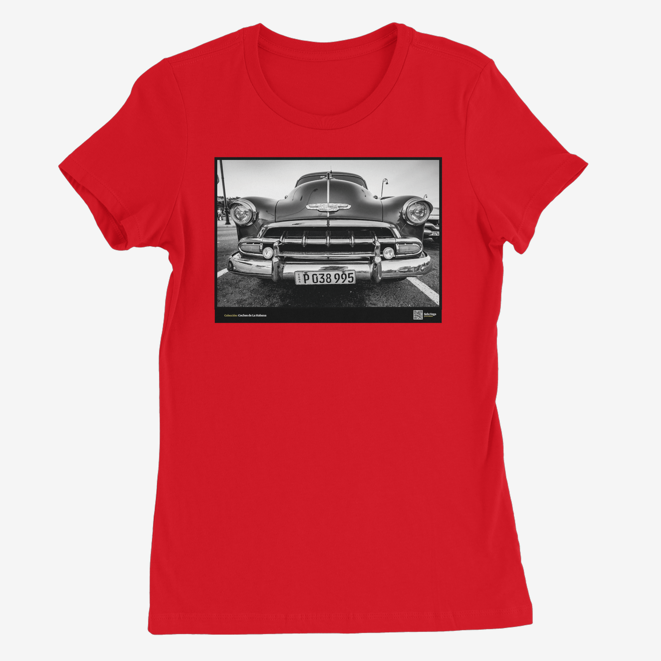 Camiseta Mujer de color Rojo "Fourteeth"