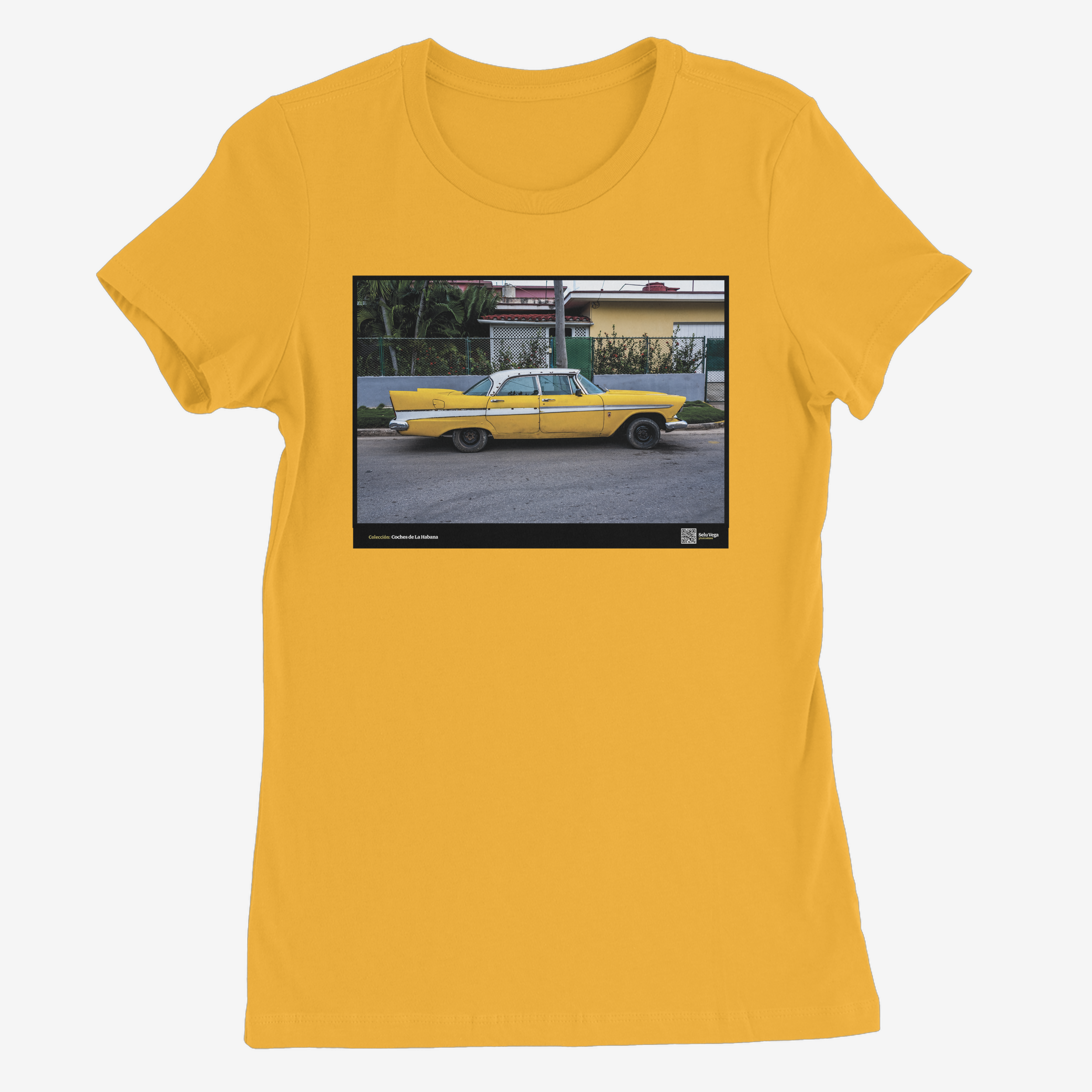 Camiseta Mujer de color Amarillo "Fury 59"