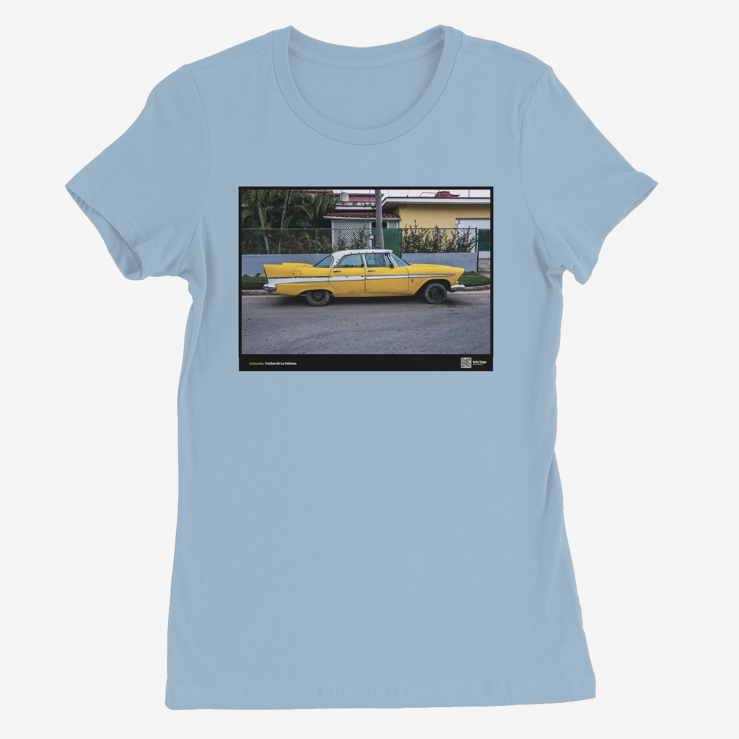 Camiseta Mujer de color Azul Celeste "Fury 59"
