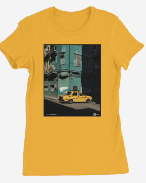 Camiseta Mujer de color Amarillo "Moskvich"