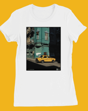 Camiseta Mujer de color Blanco "Moskvich"