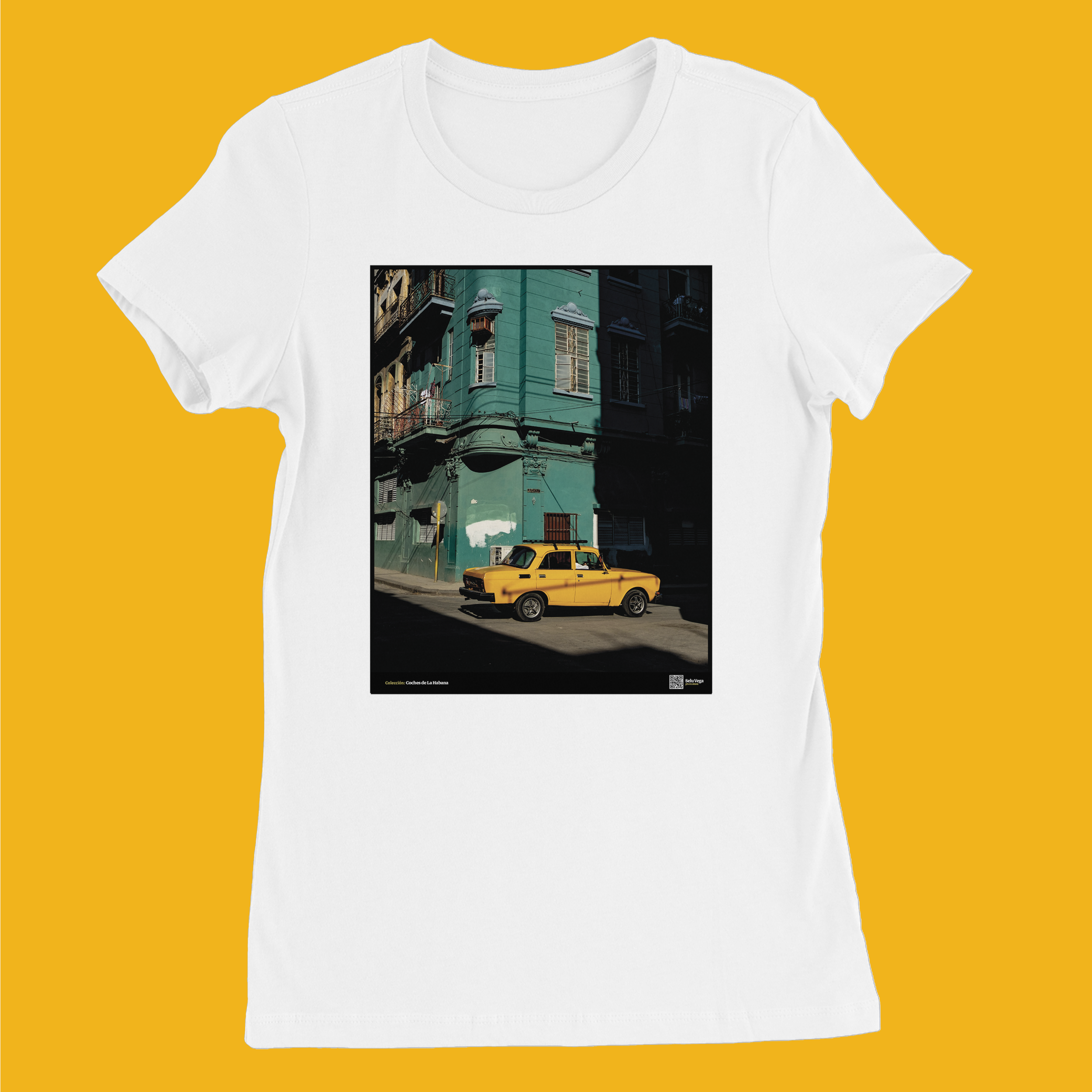 Camiseta Mujer de color Blanco "Moskvich"