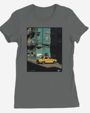 Camiseta Mujer de color Gris Oscuro "Moskvich"