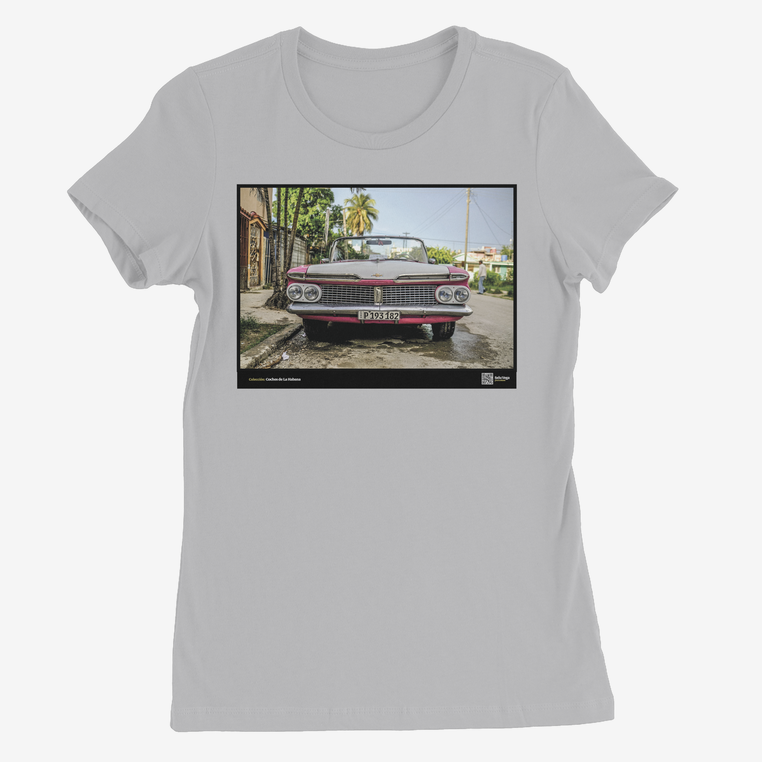 Camiseta Mujer de color Gris Claro "Impala 59"