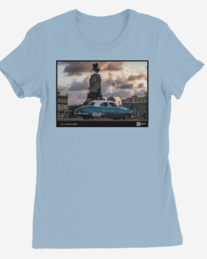 Camiseta Mujer de color Azul Celeste "Torpedo"