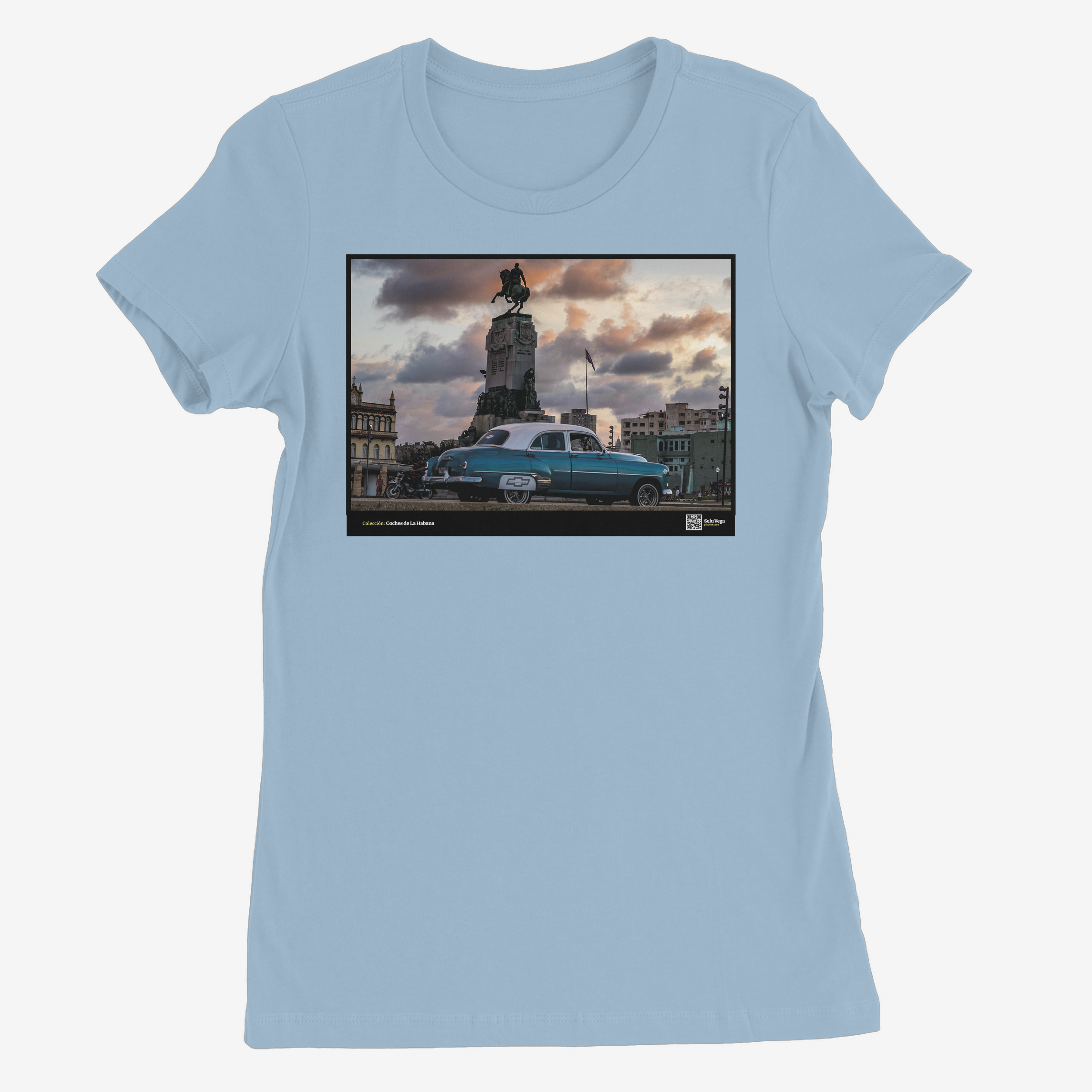 Camiseta Mujer de color Azul Celeste "Torpedo"