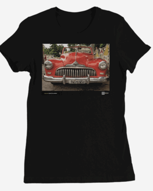 Camiseta Mujer de color Negro "Boca Ballena"