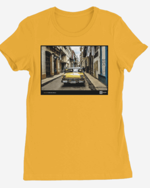 Camiseta Mujer de color Amarillo "Custom 300"