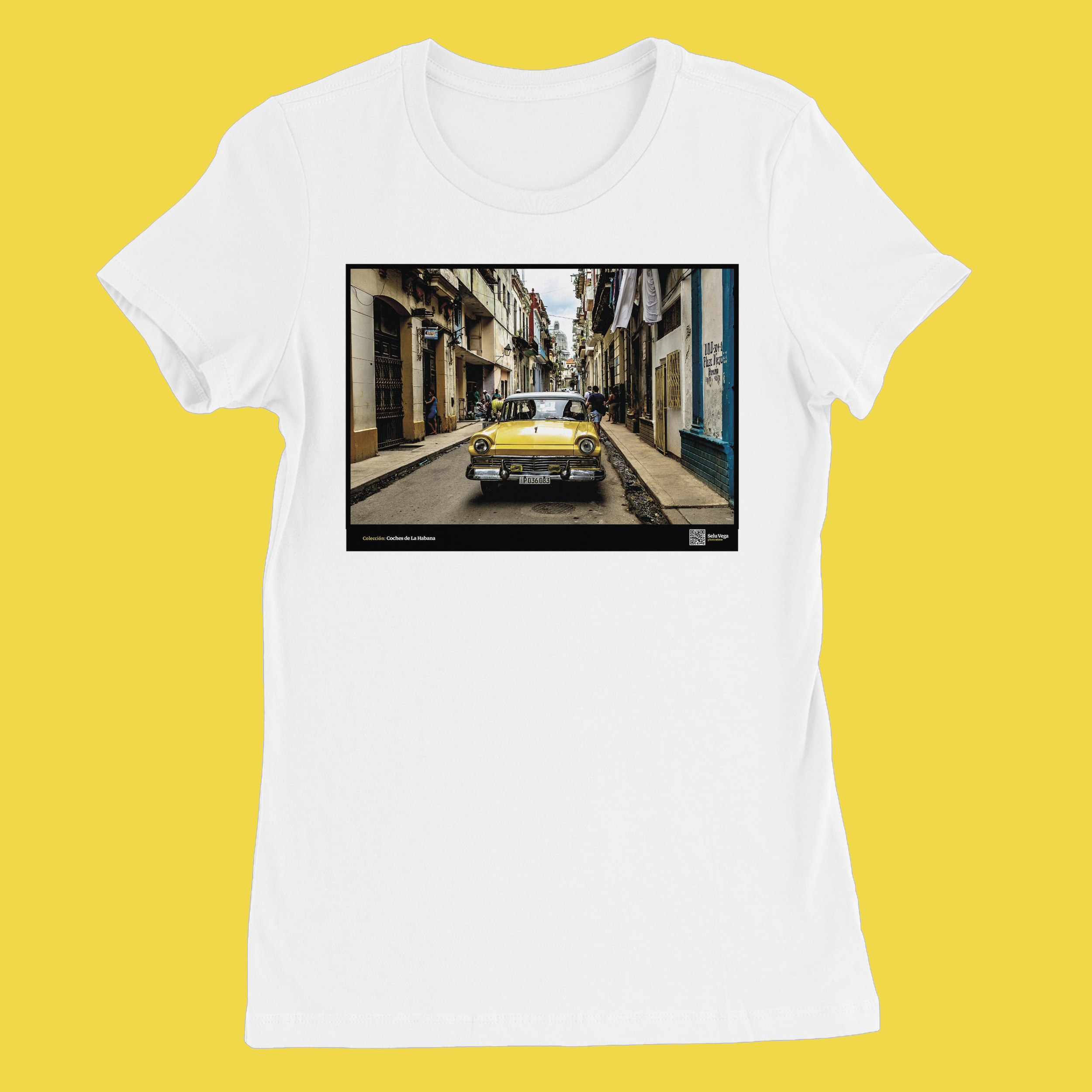 Camiseta Mujer de color Blanco "Custom 300"