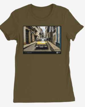 Camiseta Mujer de color Verde Militar "Custom 300"